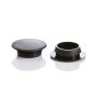 Dangteliai HAUSHALT D14/S29, 14 mm, juoda, 100 vnt.