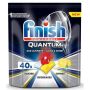 Indaplovių kapsulės Finish Quantum Ultimate Lemon, 40 vnt.