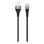 Laidas STANDART USB Type A M, USB Type C M, 1.2m, pilkas