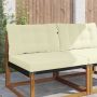 Lauko sofa pagalvėlė 2 pcs Kreminė Poliesteris