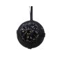 Plastikinis eglutės žaisliukas DECORIS 740030, juodas, 8 cm