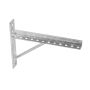 Konstrukcijų laikiklis su atrama HH81304, 300x20 mm, pilka