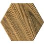 Keraminės dek sienų plytelės Burano Wood Hex, 11 x 12.5 cm