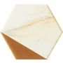 Keraminės dek sienų plytelės Flare Gold Hex, 12.5 x 11 cm