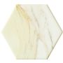 Keraminės dek sienų plytelės Flare White Hex, 11 x 12.5 cm