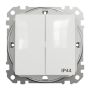 Jungiklis SCHNEIDER SEDNA DESIGN, 2 klav., IP44, balt.spalv.