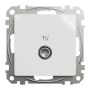Antenos lizdas SCHNEIDER SEDNA DESIGN, baltos spalvos