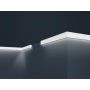 Lubų apdailos juostelės E-44 LED, balta, 200 x 2 cm