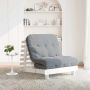 Futono sofa-lova su čiužiniu, balta, 80x206x11cm, pušis