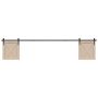 stumdomų spintelių durų komplektas 244 cm anglinis plienas