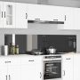Virtuvės užpakalinė plokštė 2 pcs Tamsiai pilka 110 x 50 cm