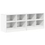 Lovos spintelė 2 pcs Balta 66 x 33 x 48 cm Apdirbta mediena