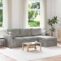 Sofa Šviesiai pilka 198 x 134 x 80 cm Aksomas
