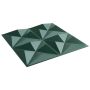 Sienų plokštės 48 pcs Origami Žalias 50 x 50 cm XPS Putplastis