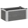 Paaukštinta sodo lova Pilka 50 x 30 x 22 cm WPC ir aliuminis