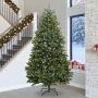 Dirbtinė Kalėdų eglutė su 300 LED Žalia 300 cm PVC ir metalas
