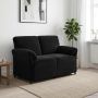 Dvitaškė sofa Juoda 138 x 83 x 95 cm Aksomas
