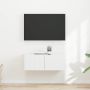 TV sieninė spintelė 2 pcs Balta 60 x 31 x 29.5 cm