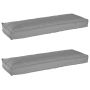 Pallet pagalvių rinkinys 2 pcs Pilka 120 x 40 x 8 cm