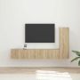 TV spintelių komplektas 3 pcs Sonoma ąžuolas Apdirbta mediena