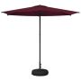 Sodo skėtis 270 x 270 cm Poliesteris Stačiakampio Bordo raudona
