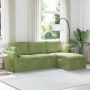 Sofa Šviesiai žalia 198 x 134 x 80 cm Aksomas