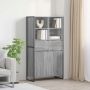Kabalas 2 pcs Pilkas Sonoma 81 x 36 x 150.5 cm Apdirbta mediena