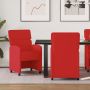 Valgomojo Kėdės su Ratukais 2 pcs Raudona 58 x 65 x 98 cm