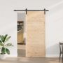 Slankios durys Natūrali 80 x 208 cm Pušies medienos masyvas