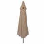 Sodo skėtis Taupe 395 x 395 x 245 cm Poliesteris ir plienas