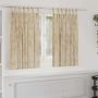 Aksominio tipo užuolaidos 2 pcs Kreminė 140 x 140 cm Aksomas