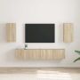 TV sieninė spintelė 2 pcs Sonoma 30 x 31 x 60 cm