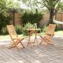 Sulankstomas bistro rinkinys 3 pcs Ruda Kietos akacijos mediena