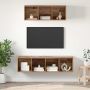 TV spintelių komplektas 2 pcs Senovinis medis Apdirbta mediena