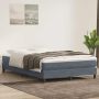 Box Spring Lova be čiužinio Tamsiai pilka 140x220 cm aksomas