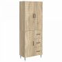 Spintelė 2 pcs Sonoma ąžuolas 66 x 34,5 x 89,5 cm