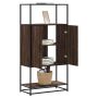 Highboard Rudas ąžuolas 68x35x139 cm Mediena ir metalas
