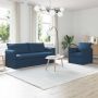 Sofa 2 pcs Mėlyna 196 x 82 x 85 cm audinys