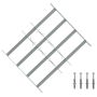 Saugumo grotelės langams su 4 kryžmėmis 3 pcs 430-740 mm