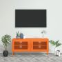 Televizoriaus spintelė, oranžinė, 105x35x50cm, plienas