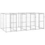 Lauko voljeras šunims, galvanizuotas plienas, 9,68m²