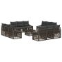 Sodo Sofų Rinkinys 13 pcs Pilka poliratanas