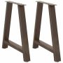 Valgomojo stalo kojelės, A formos, 2 vnt., 70x(72-73) cm, plienas