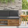 Lauko Vidurinis Sofa Kietos akacijos mediena Natūrali