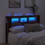 LED galvūgalis, medienos, 160x18,5x103,5cm, apdirbta mediena