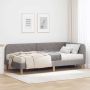 Kampinė lovos konstrukcija Taupe 90 x 190 cm audinys