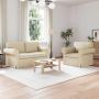 Sofa 2 pcs Kreminė 155 x 82 x 80 cm audinys