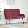 Dvitaškė sofa Vyno raudonumo 115 x 61 x 87 cm audinys