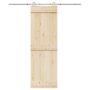 Stumdomų durų įrangos rinkinys, sidabr., 183cm, nerūd. plien.