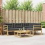 Lauko sofos komplektas 5 pcs Balta ir antracito 79 x 79 x 37 cm